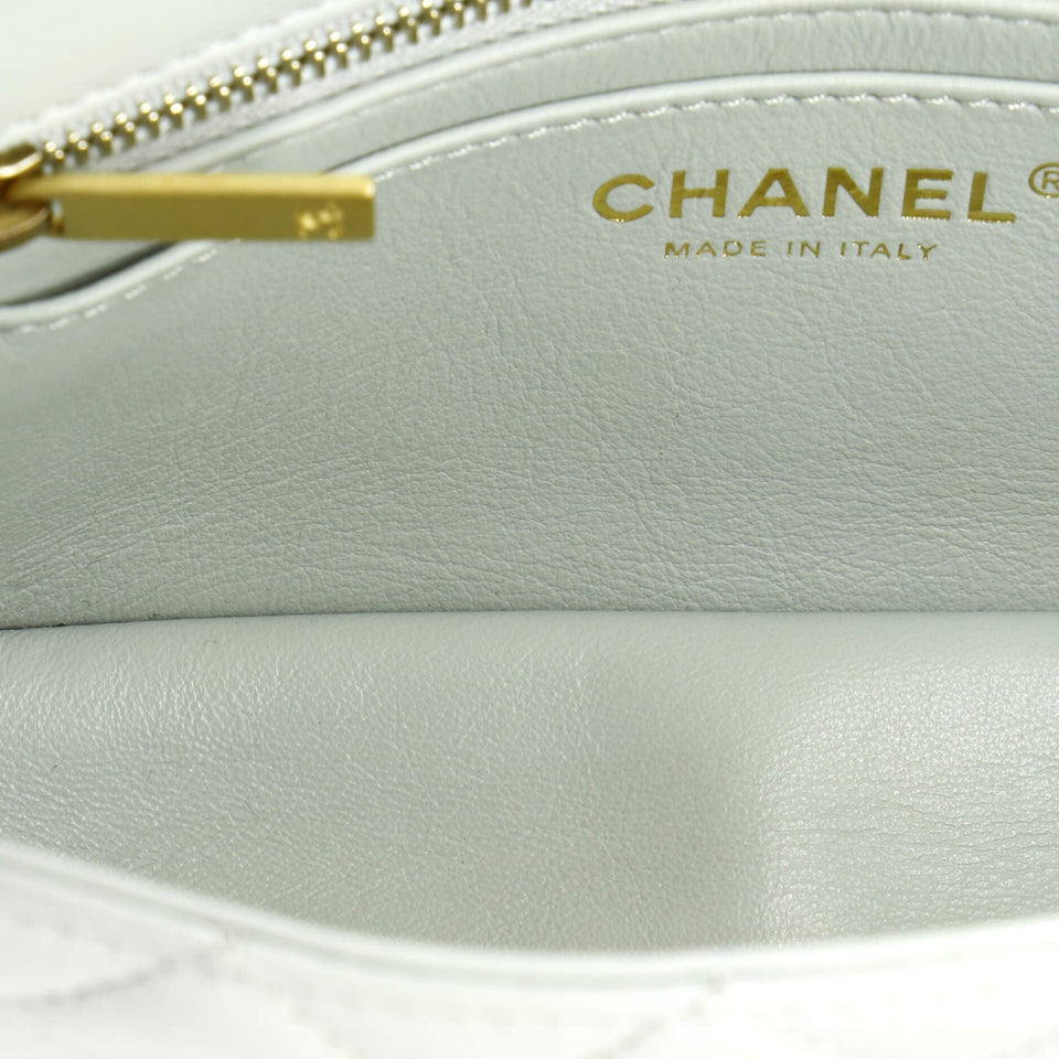 Pearl Crush Flap Bag Quilted Lambskin Mini