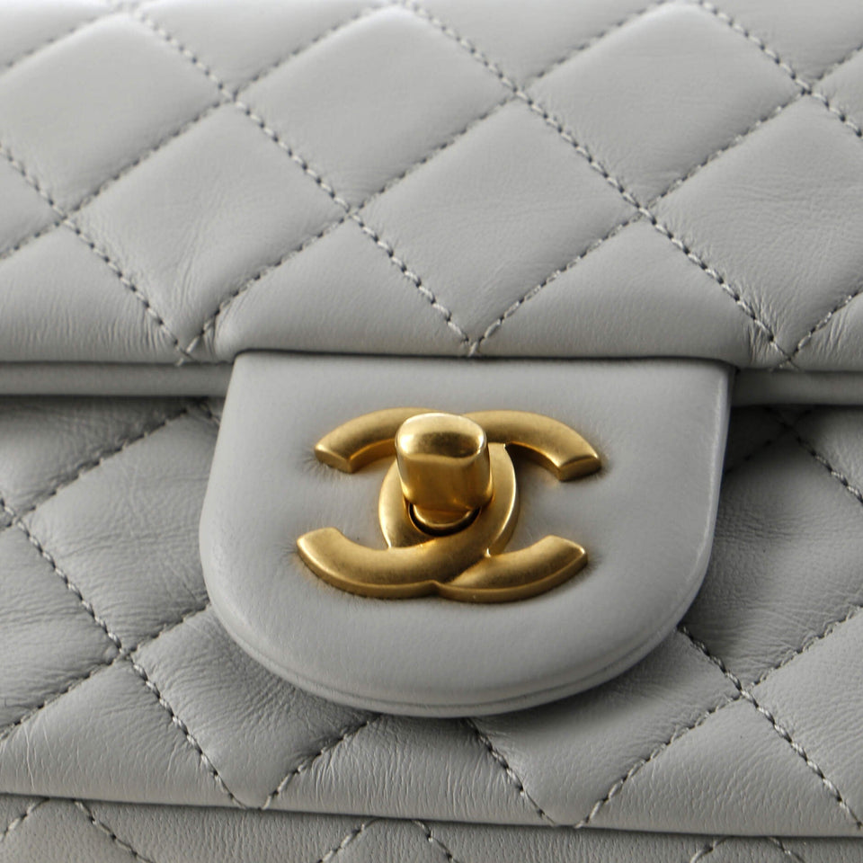Pearl Crush Flap Bag Quilted Lambskin Mini