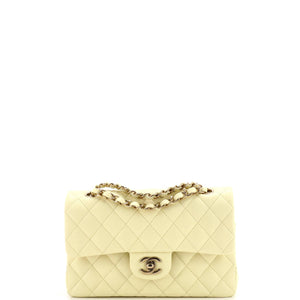 Classic Double Flap Bag Quilted Caviar Small
