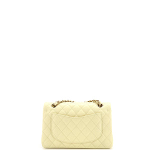 Classic Double Flap Bag Quilted Caviar Small