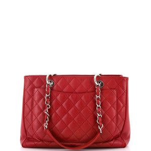 Grand Shopping Tote Quilted Caviar