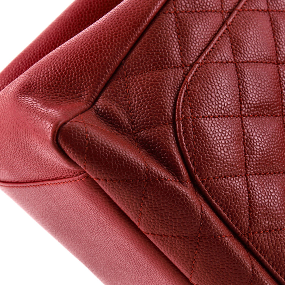 Grand Shopping Tote Quilted Caviar
