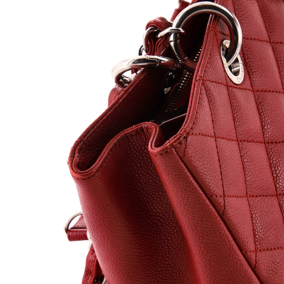 Grand Shopping Tote Quilted Caviar