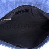 Boy Flap Bag Chevron Denim New Medium