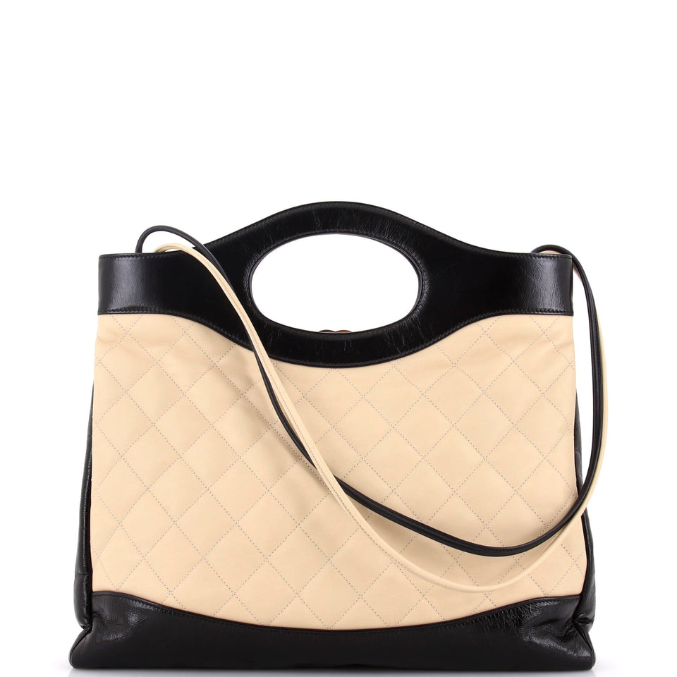 31 Shopping Bag Quilted Calfskin Large