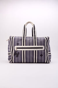 Chanel 2005 Logo Printed Striped Bag