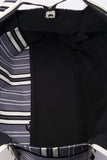 Chanel 2005 Logo Printed Striped Bag