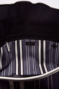 Chanel 2005 Logo Printed Striped Bag