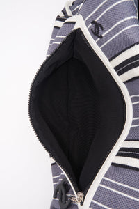 Chanel 2005 Logo Printed Striped Bag