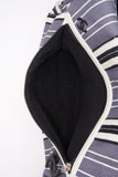 Chanel 2005 Logo Printed Striped Bag
