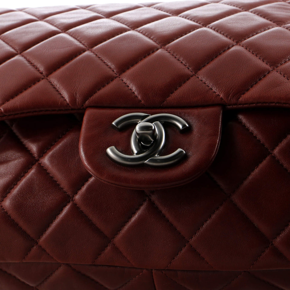 Classic Single Flap Bag Quilted Lambskin Jumbo