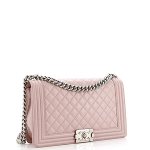 Boy Flap Bag Quilted Lambskin New Medium
