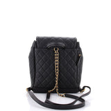 Filigree Backpack Quilted Caviar Large