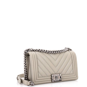Boy Flap Bag Chevron Calfskin Old Medium