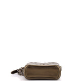 Gabrielle Hobo Chevron Metallic Aged Calfskin Small