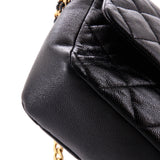 Chain Melody Flap Bag Quilted Caviar Medium