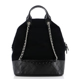 Paris-Hamburg Tote Embroidered Wool with Quilted Calfskin Large