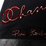 Paris-Hamburg Tote Embroidered Wool with Quilted Calfskin Large