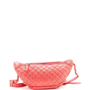 Bi Classic Waist Bag Quilted Crumpled Calfskin