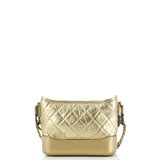 Gabrielle Hobo Quilted Metallic Aged Calfskin Small