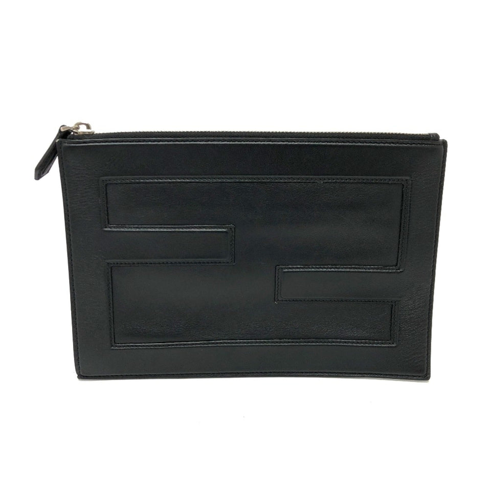 Fendi  Leather Clutch Bag (Pre-Owned)