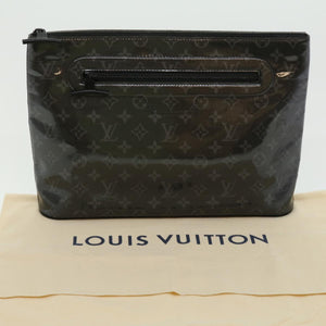 LOUIS VUITTON Eclipse Glaze Pochette Cosmos Clutch Bag M63373 LV Auth 30484A