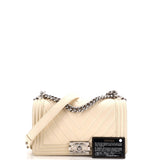 Boy Flap Bag Chevron Calfskin Old Medium