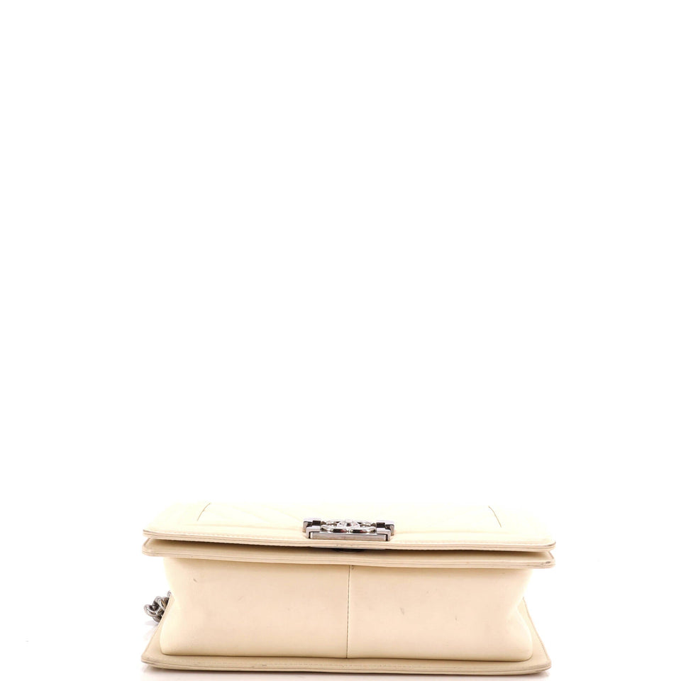 Boy Flap Bag Chevron Calfskin Old Medium