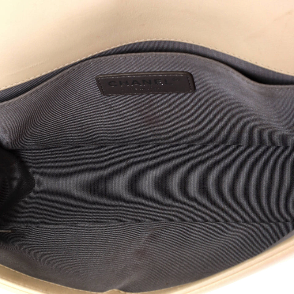 Boy Flap Bag Chevron Calfskin Old Medium