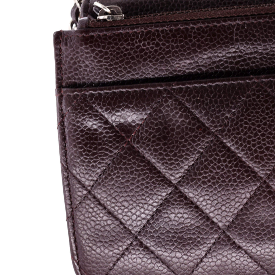 Wallet on Chain Quilted Caviar