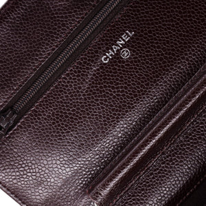 Wallet on Chain Quilted Caviar