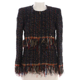 Women's Paris-Cosmopolite Fringe Trim Jacket Tweed