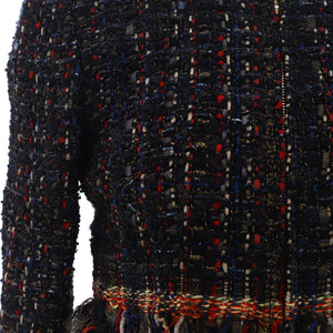 Women's Paris-Cosmopolite Fringe Trim Jacket Tweed