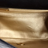 La Parisienne Chain Top Handle Flap Bag Quilted Lambskin Medium