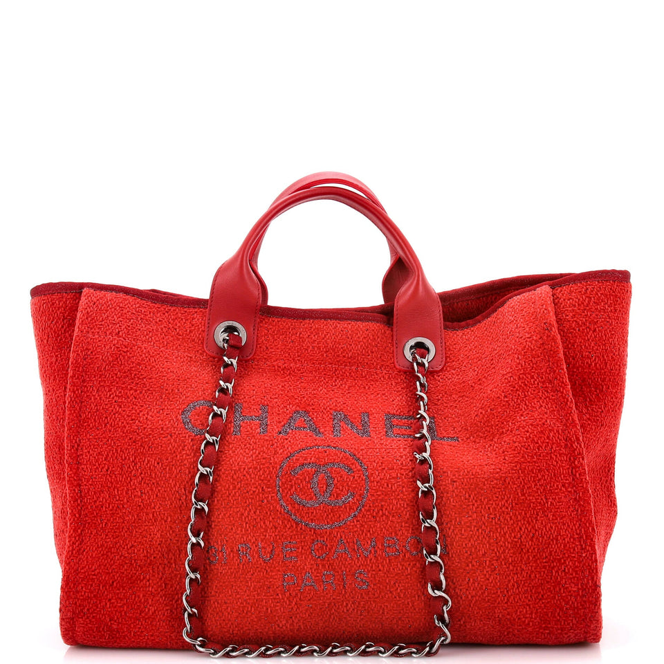 Deauville Tote Lurex Boucle Medium