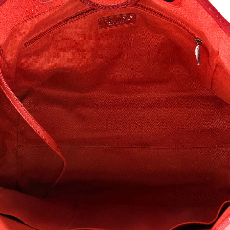 Deauville Tote Lurex Boucle Medium