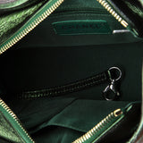 Gabrielle Hobo Chevron Metallic Aged Calfskin Small