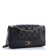 Mademoiselle Vintage Flap Bag Quilted Sheepskin Medium