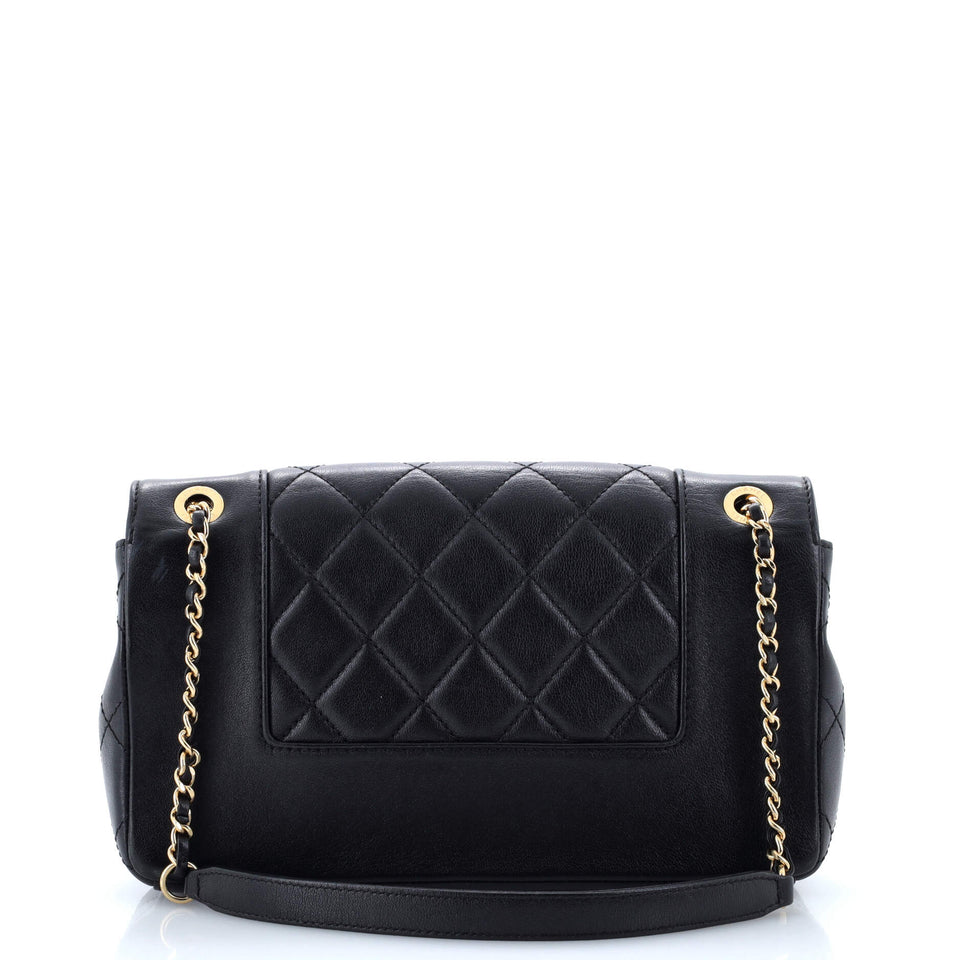 Mademoiselle Vintage Flap Bag Quilted Sheepskin Medium