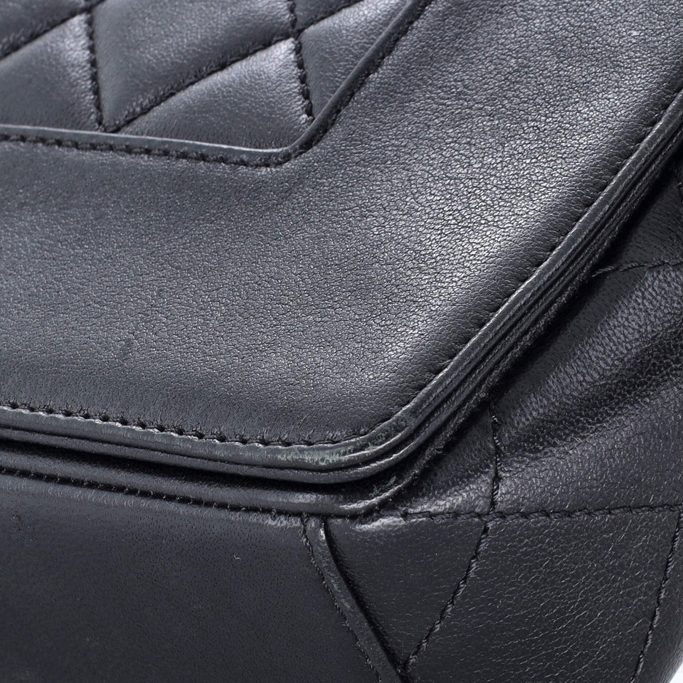 Mademoiselle Vintage Flap Bag Quilted Sheepskin Medium