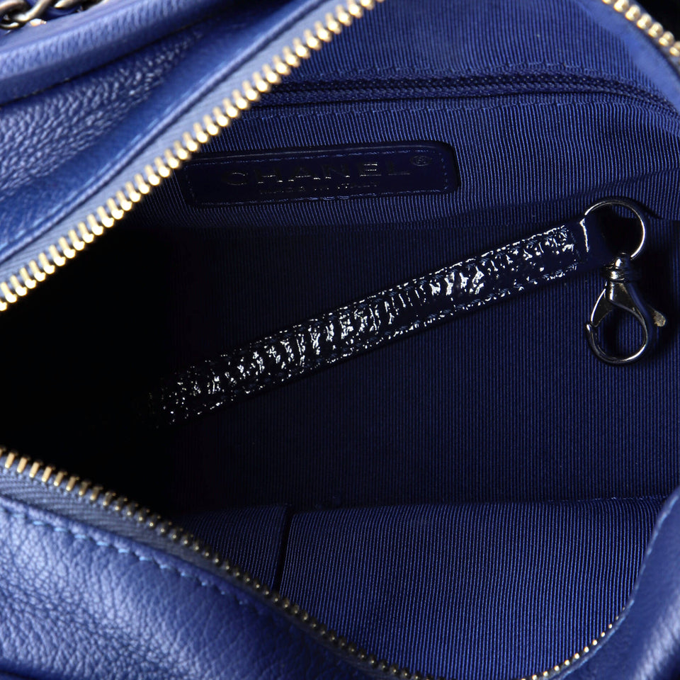 Gabrielle Hobo Quilted Goatskin and Patent Small