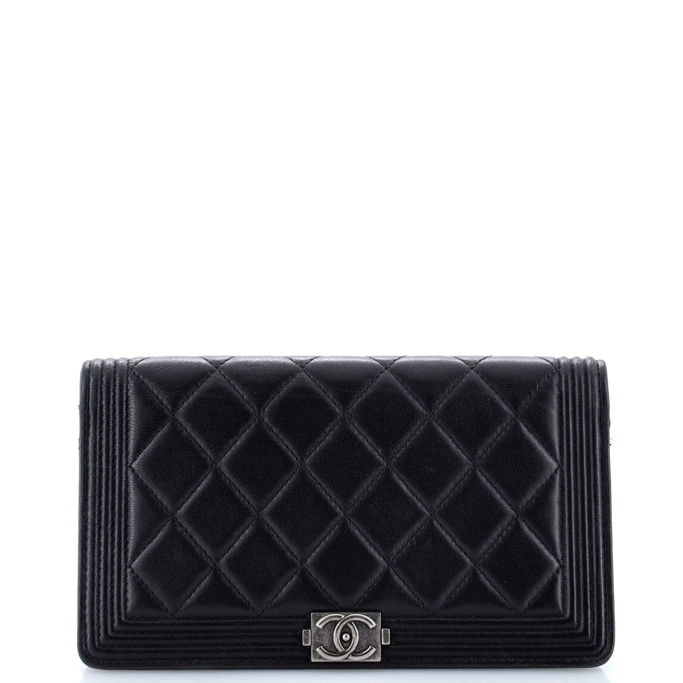 Boy Wallet on Chain Quilted Lambskin