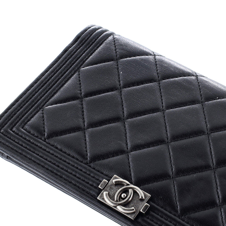 Boy Wallet on Chain Quilted Lambskin