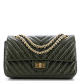 Reissue 2.55 Flap Bag Chevron Aged Calfskin 225