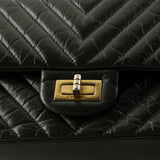 Reissue 2.55 Flap Bag Chevron Aged Calfskin 225