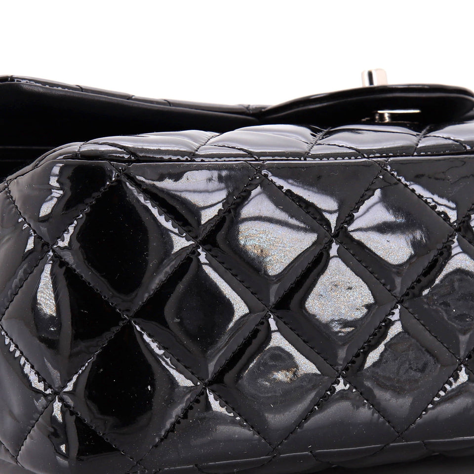 Classic Double Flap Bag Quilted Patent Jumbo