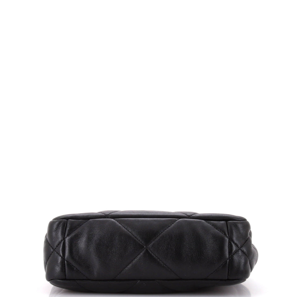 19 Flap Bag Quilted Leather Medium