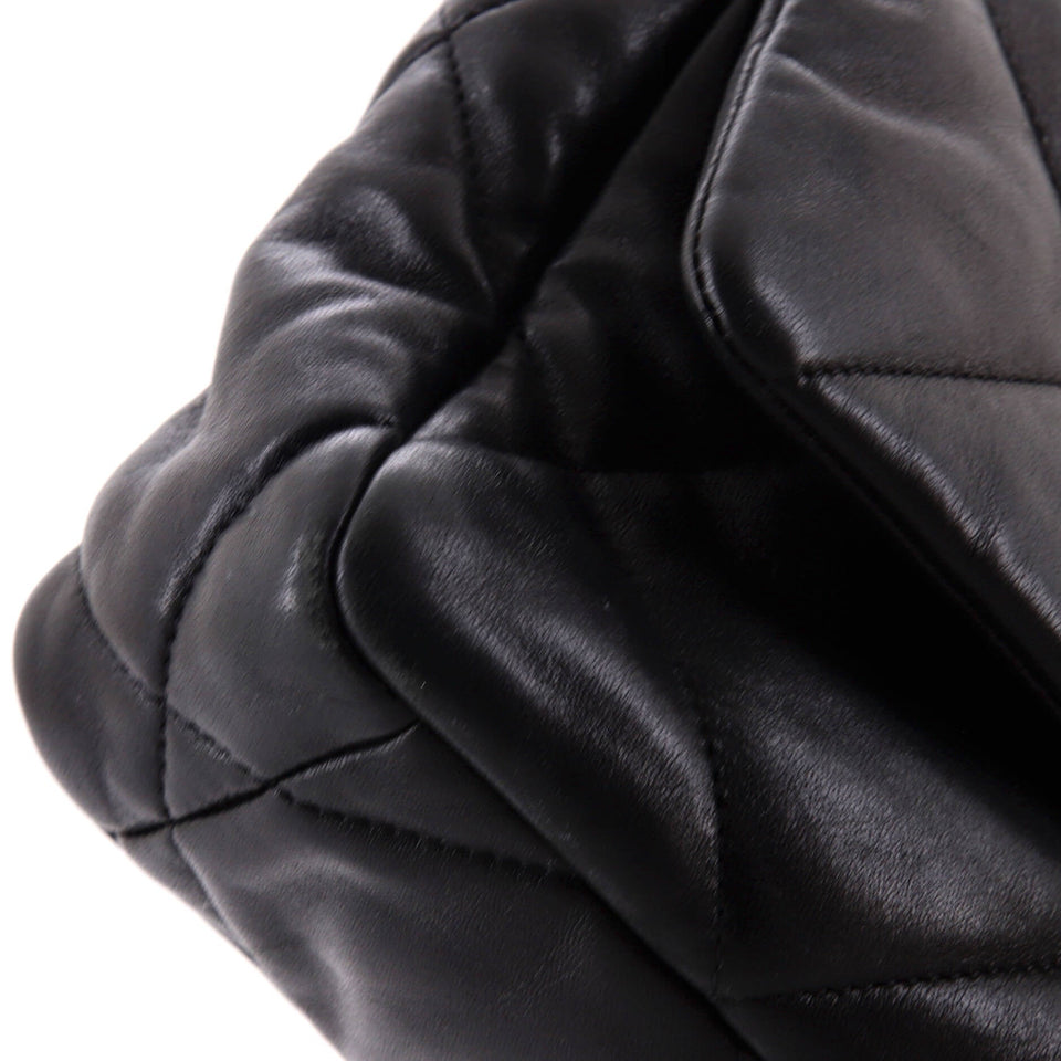 19 Flap Bag Quilted Leather Medium