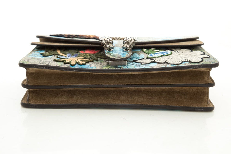 Gucci GG Supreme Blooms Embroidered Dionysus Handbag