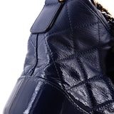 Gabrielle Hobo Quilted Goatskin and Patent Small